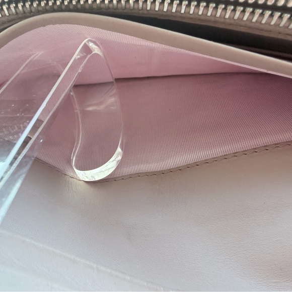 Saffiano Leather Continental Wallet , Taupe interior - Picture 6 of 8